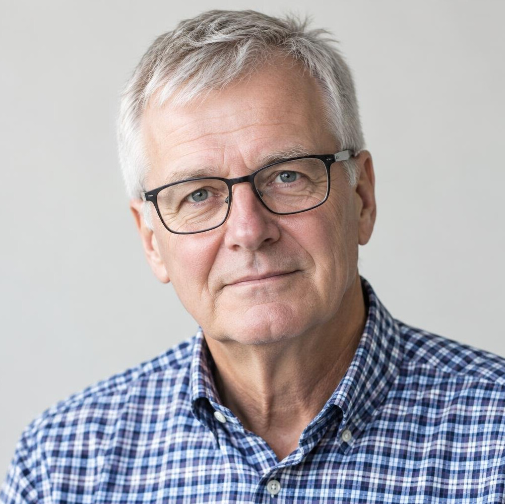 Portrait of an older Danish man from Bornholm