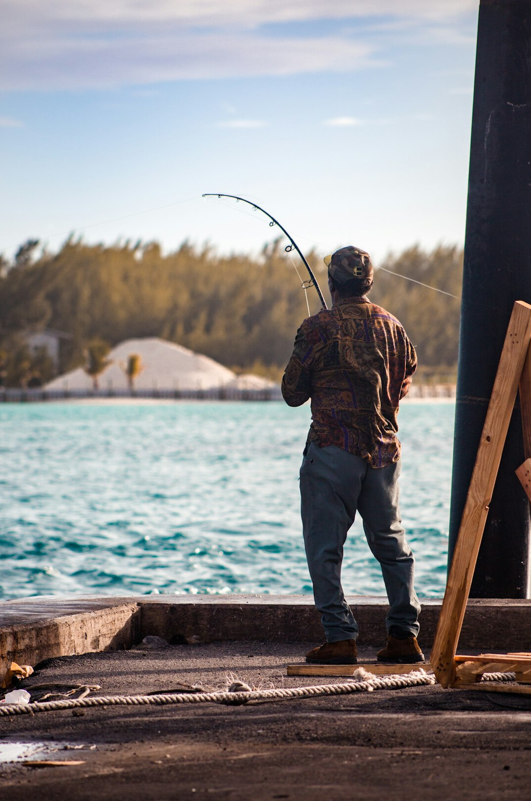 fisherman on boat